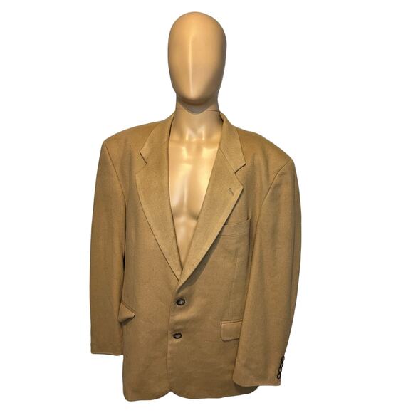 Alexandre of England Cashmere Coat Mens Size 48 Brown Fine Quality Suit Jacket - Picture 4 of 10